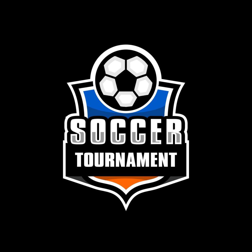 soccer tournament logo design vector