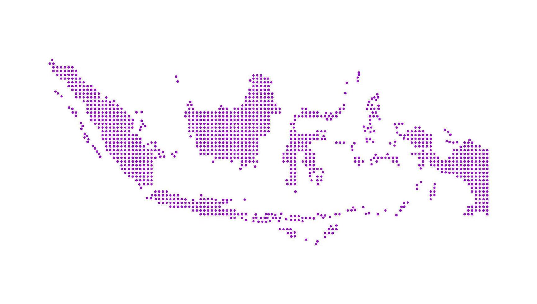 indonesia map dot design illustration vector