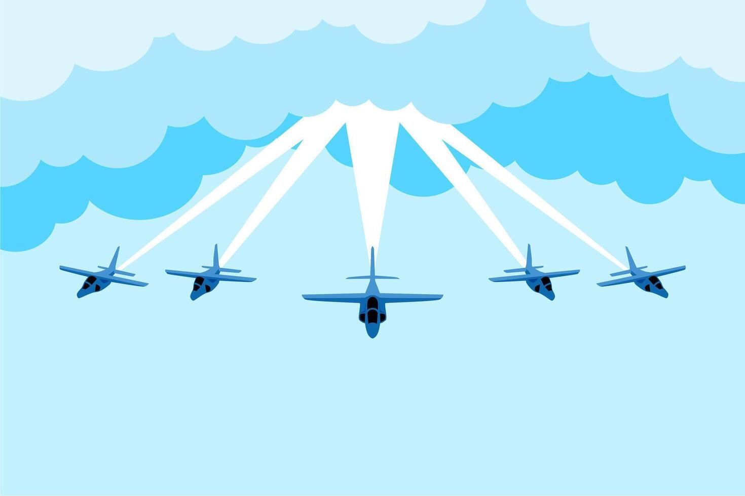 air show formation jet image illustration vector