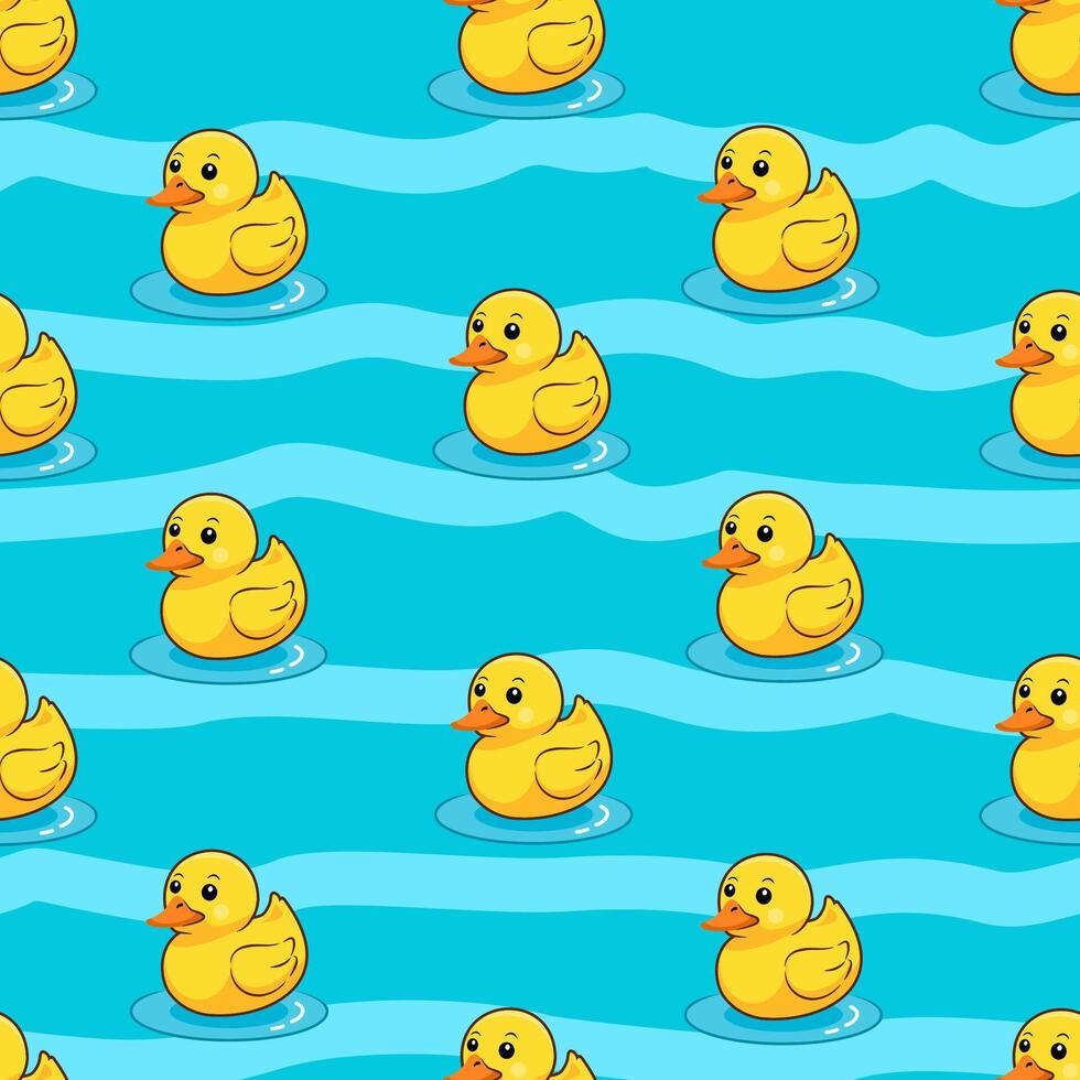 rubber duck pattern seamless vector