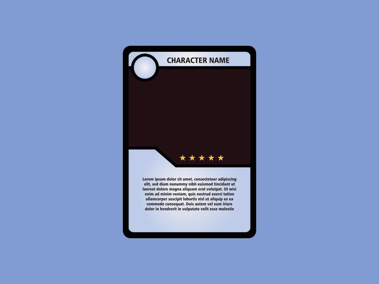 modern tech themed card game template vector