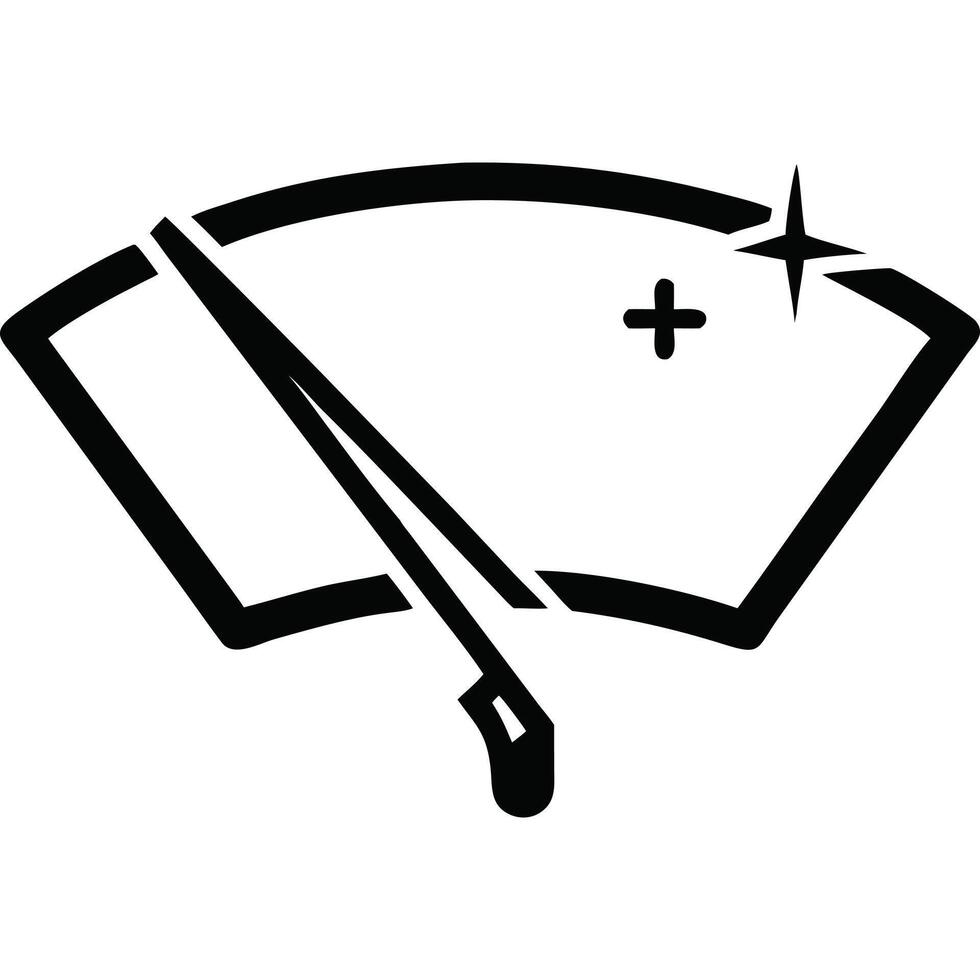 A black and white logo of a meter vector