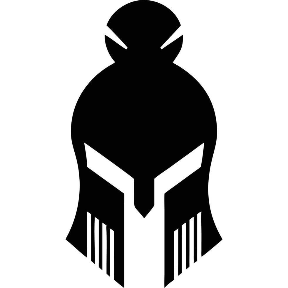 Spartan helmet logo vector