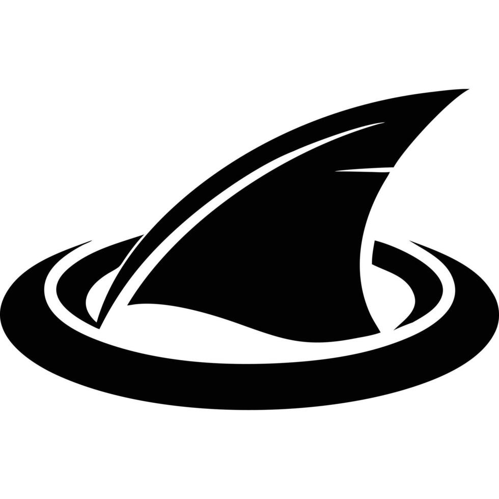 Shark fin logo vector