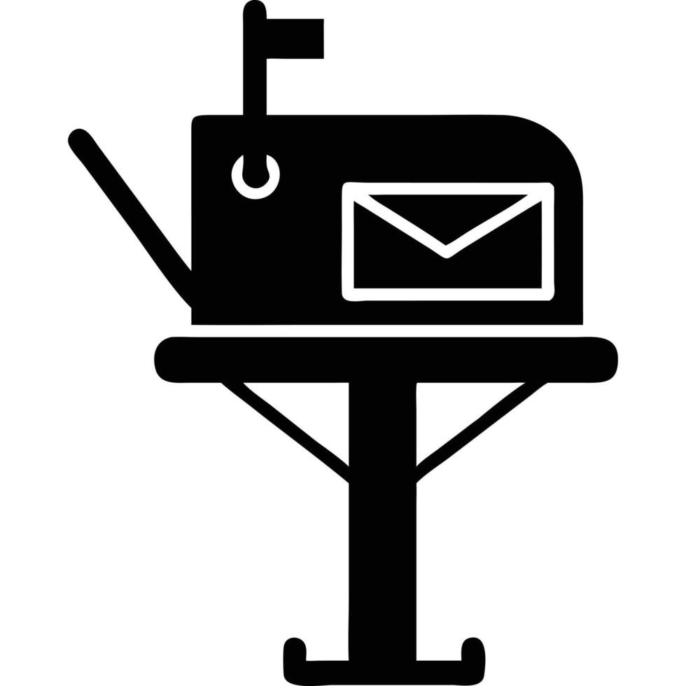 Mail box icon vector