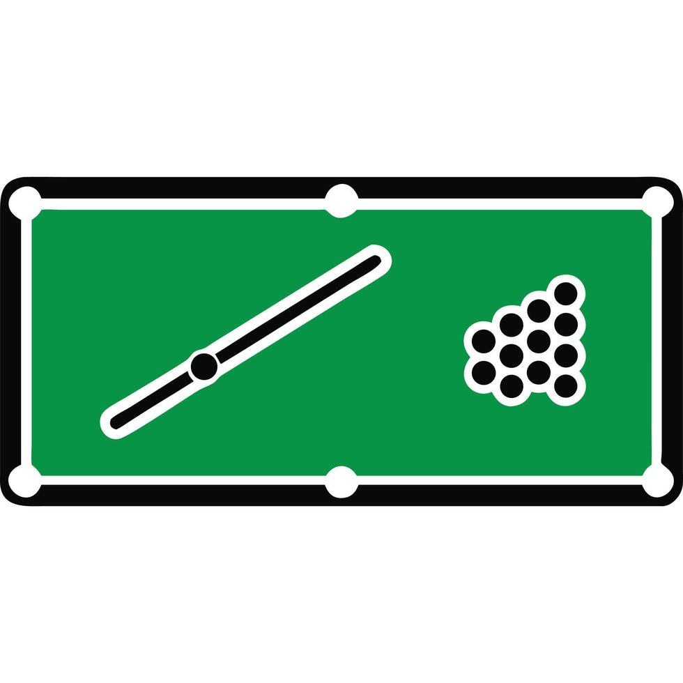 Billiard table icon vector
