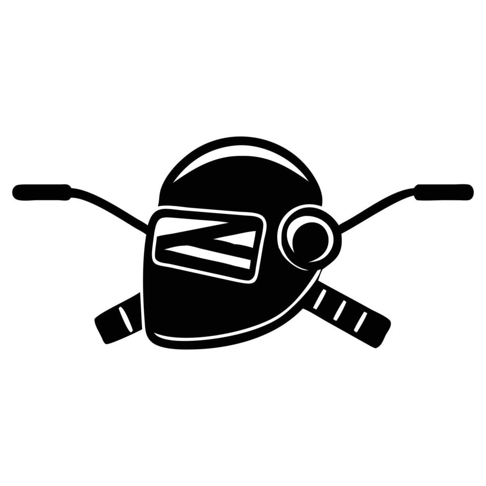 Welder helmet icon illustration vector