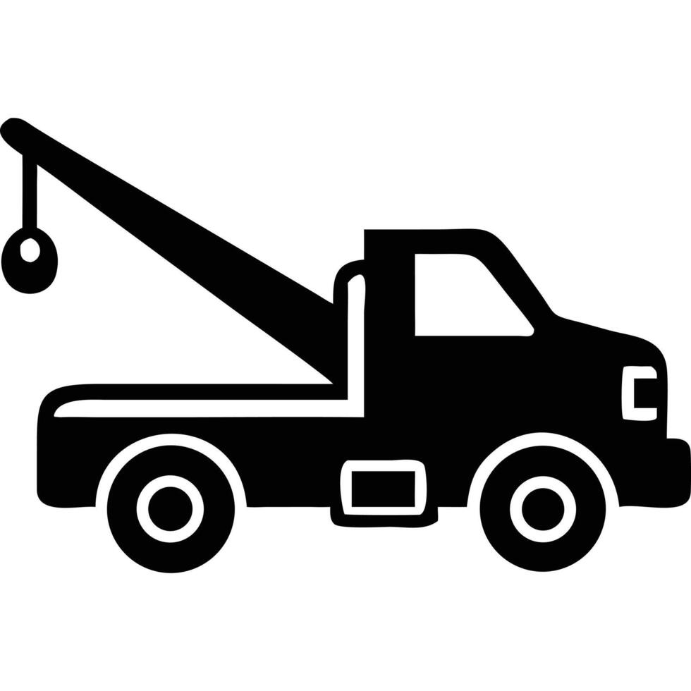 Tow truck icon vector