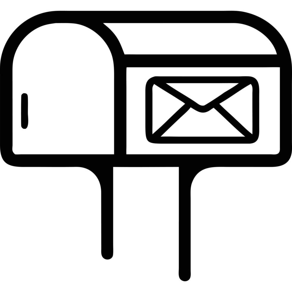 Mailbox icon illustration vector