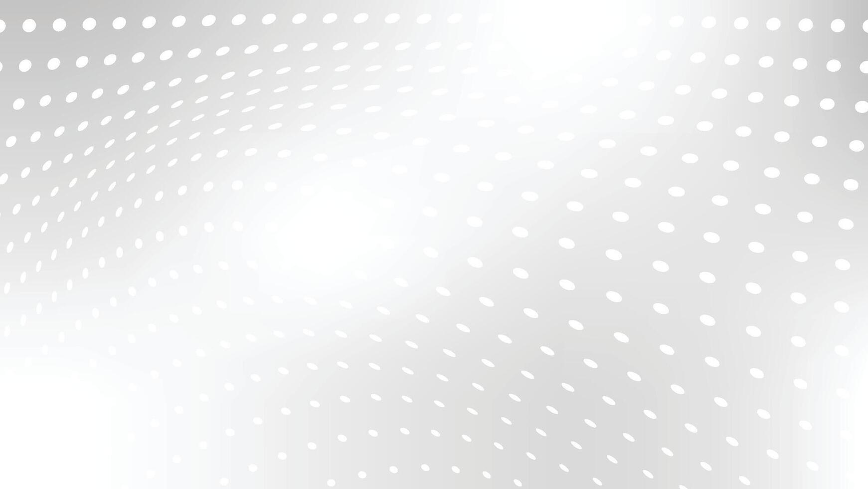 abstract white and grey background with modern dot pattern flowing vector