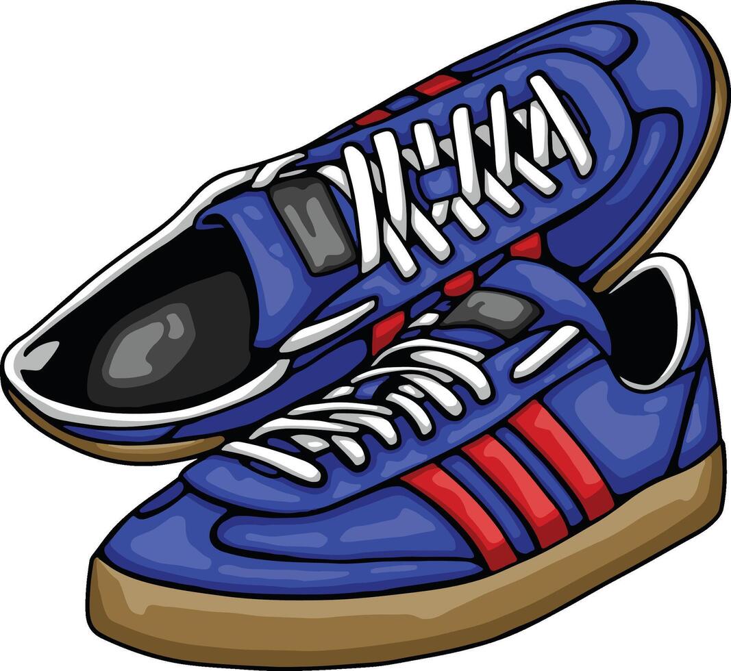 casual shoes illustration vector