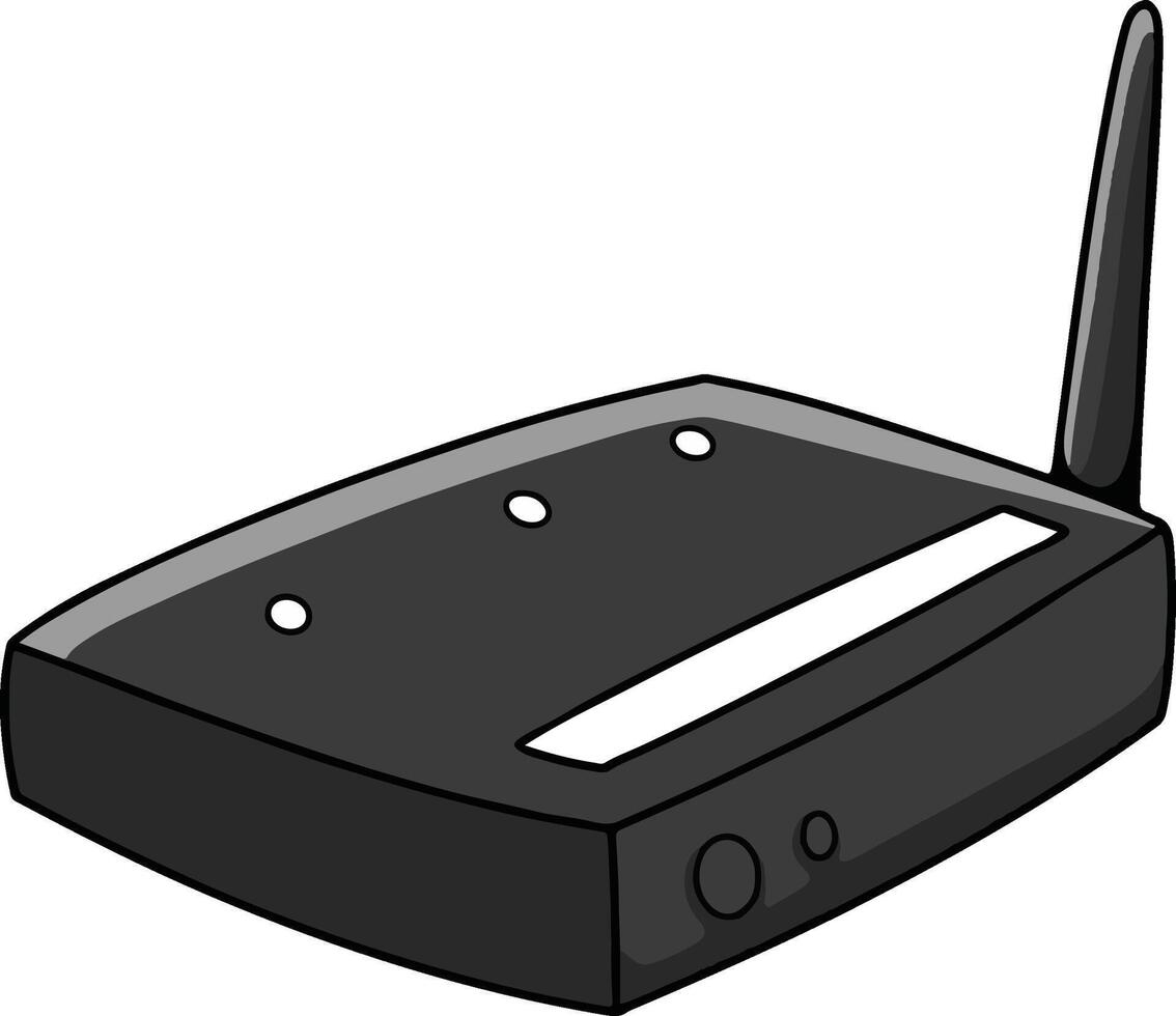 router black illustration vector