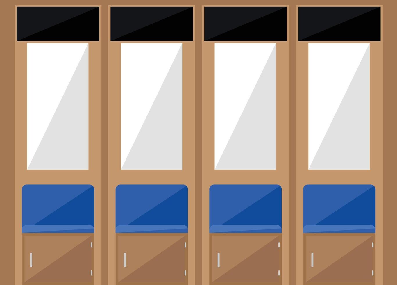 locker room illustration vector