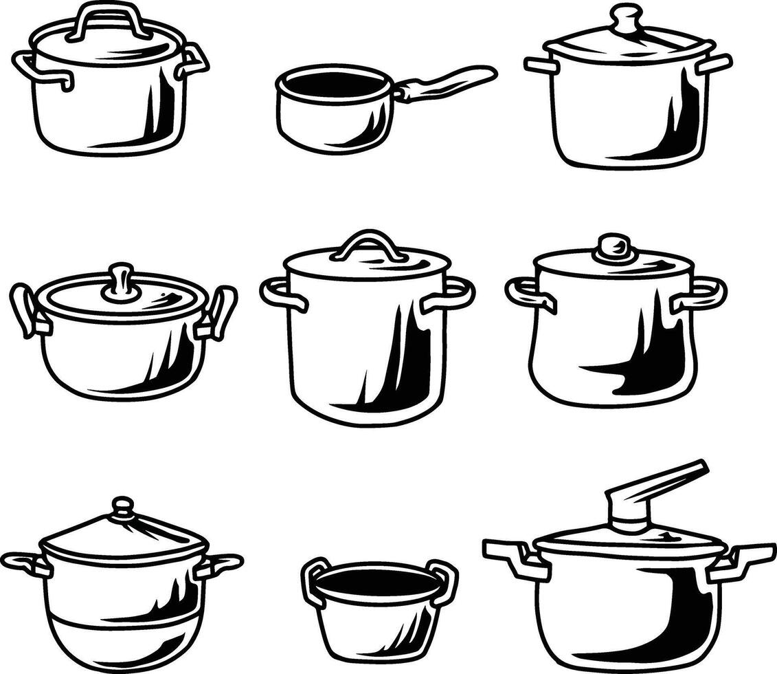 pan illustration set vector