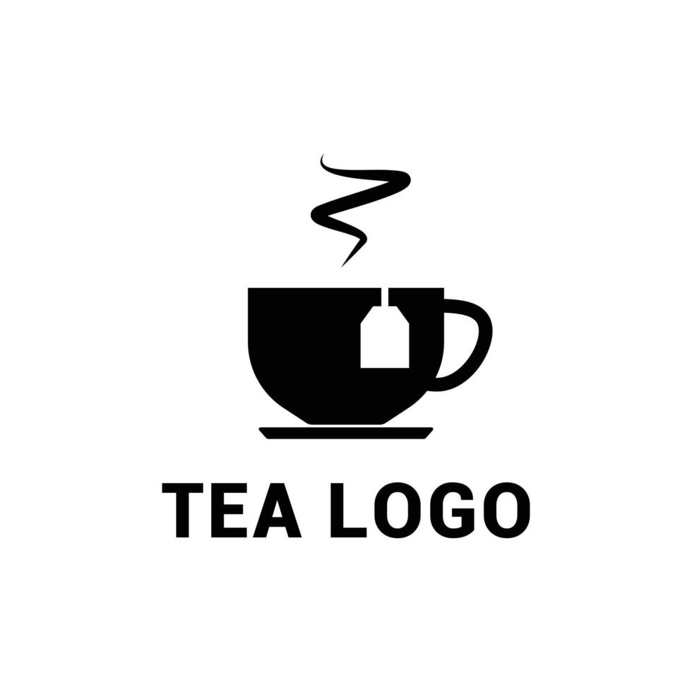 tea logo design template vector