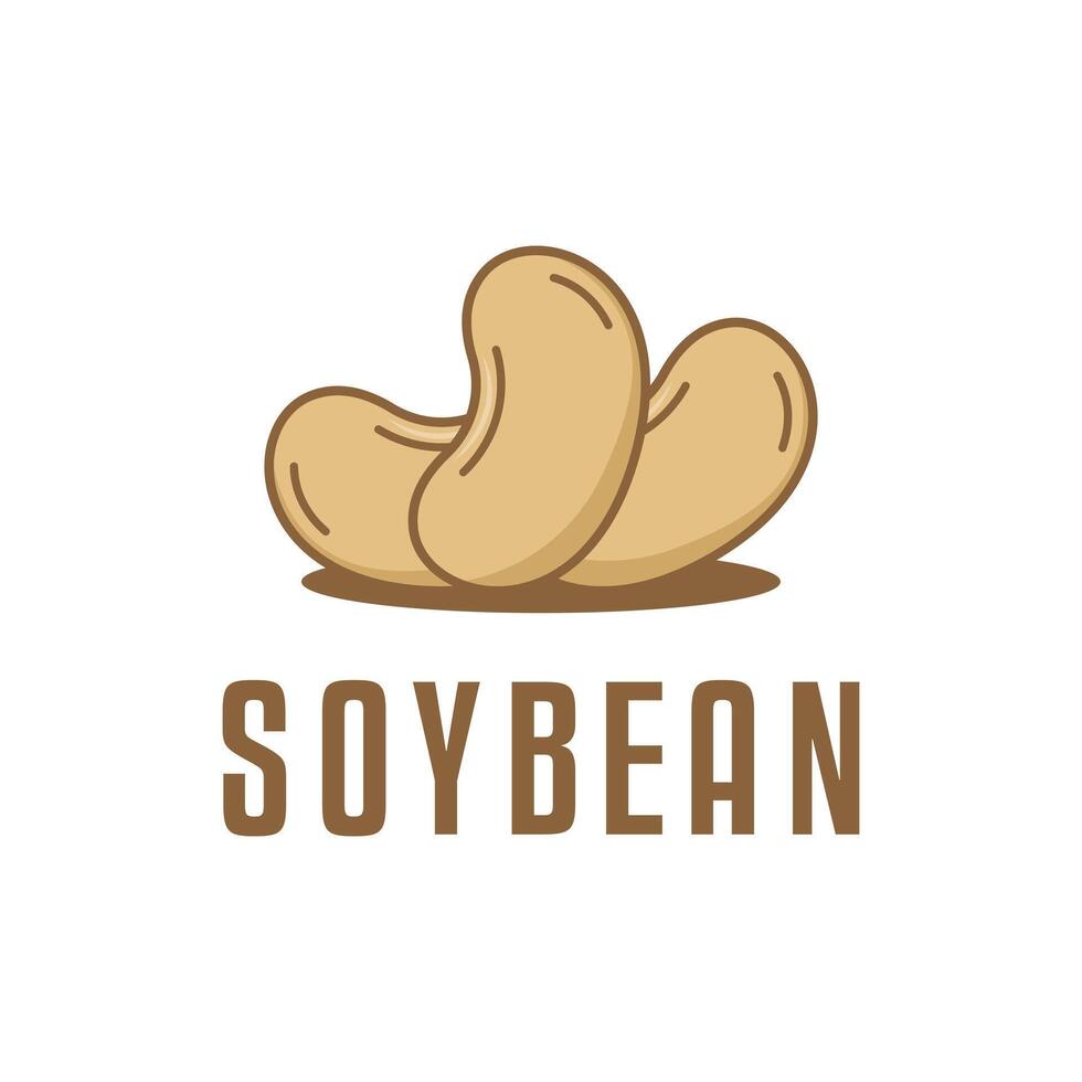 soybean seed logo design concept idea vector