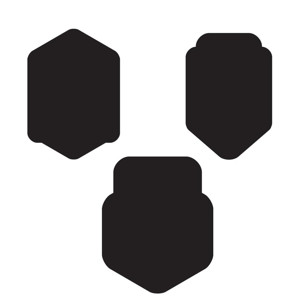 set of retro badge template design vector