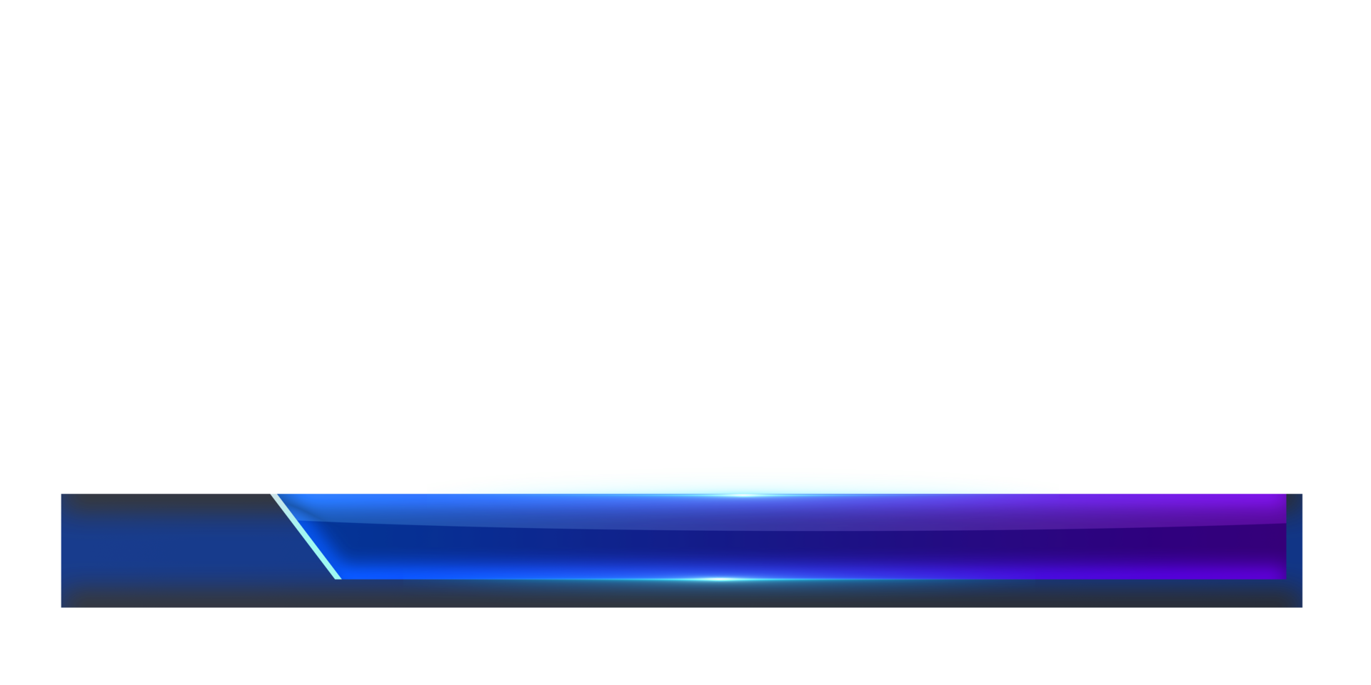 Blue Sleek Television Lower third Design png