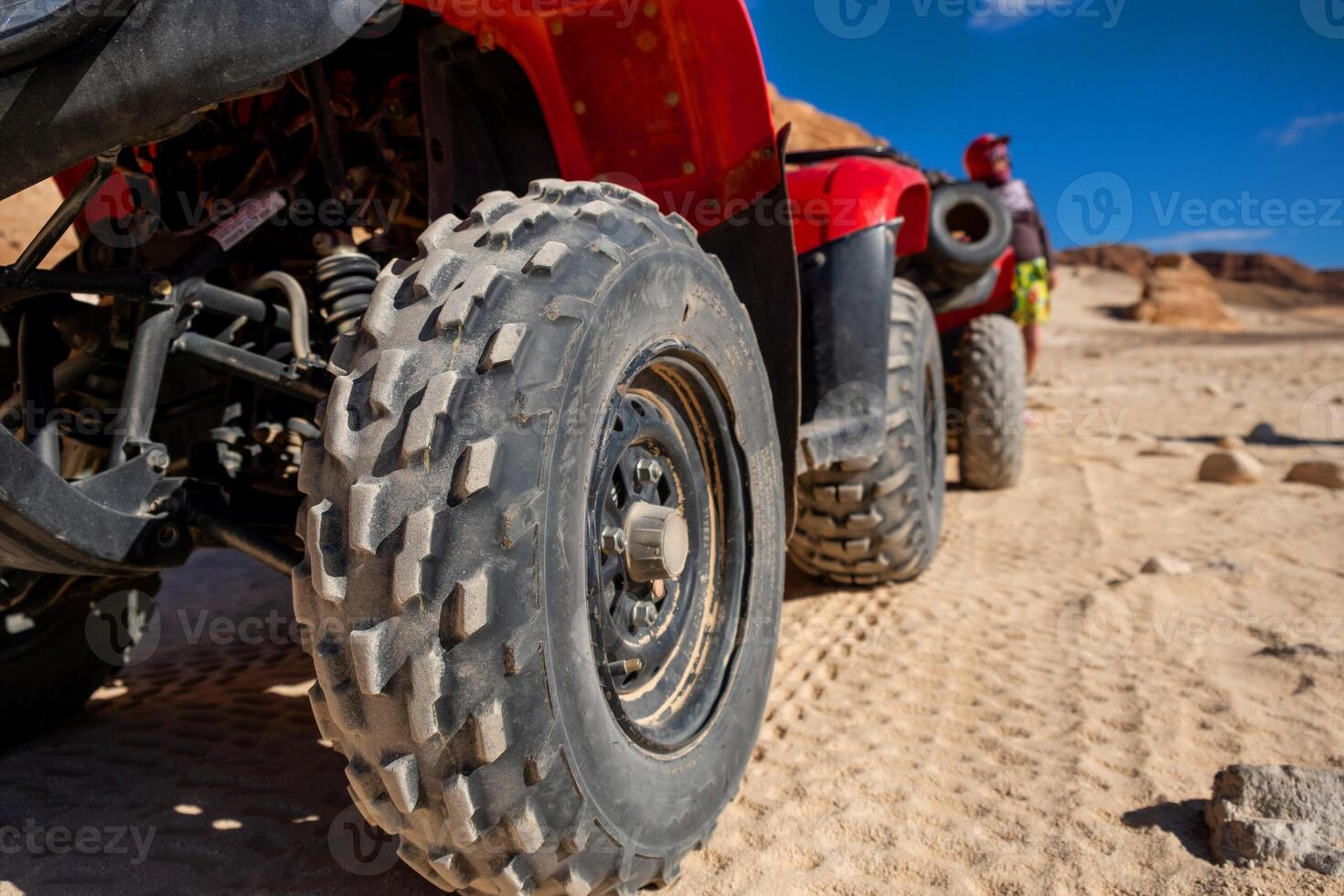 Explore the Sinai desert on a quad motorbike safari in Sharm el Sheikh, Egypt for an unforgettable adventure photo