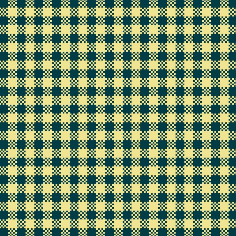 Red Gingham Checkered Pattern. Textile design of textured plaid. Checkered fabric pattern swatch for print, tartan, gift wrap, textiles, checkered background for tablecloth. Yellow and black plaid vector