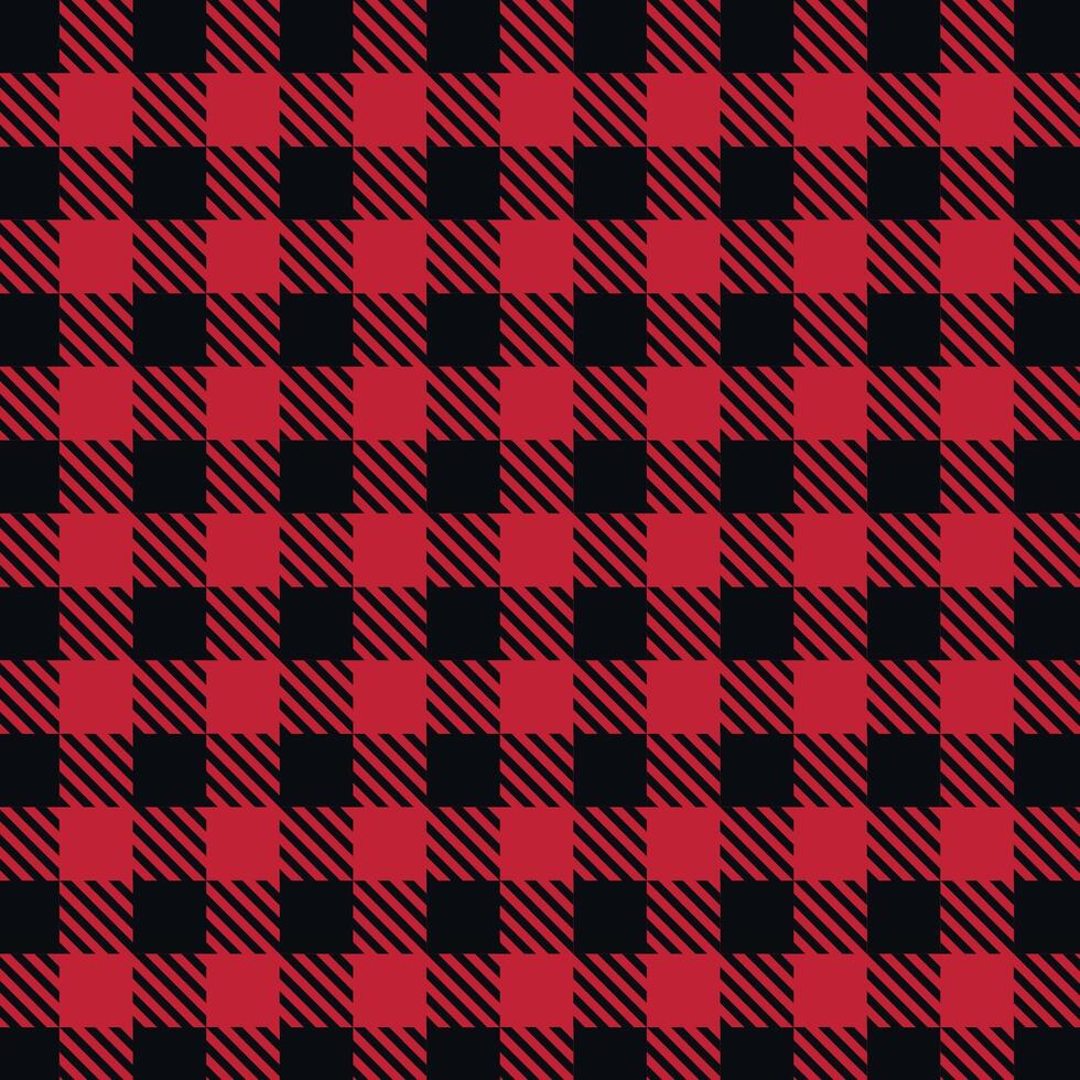Red Gingham Checkered Pattern. Textile design of textured plaid. Checkered fabric pattern swatch for print, tartan, gift wrap, textiles, checkered background for tablecloth. Texture vector