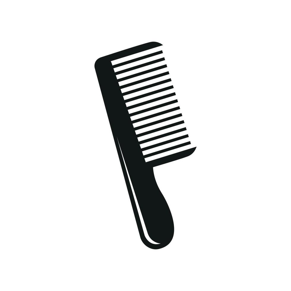 Comb hair black sign symbol design vector