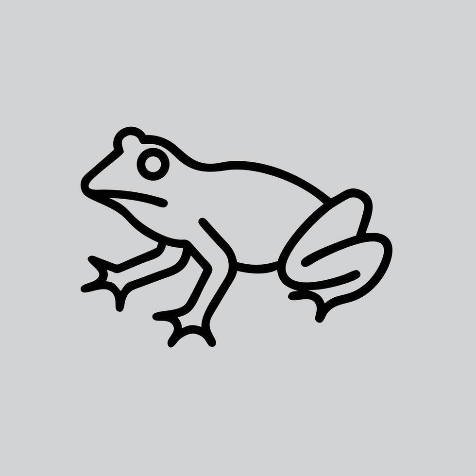 Frog Line Illustration vector