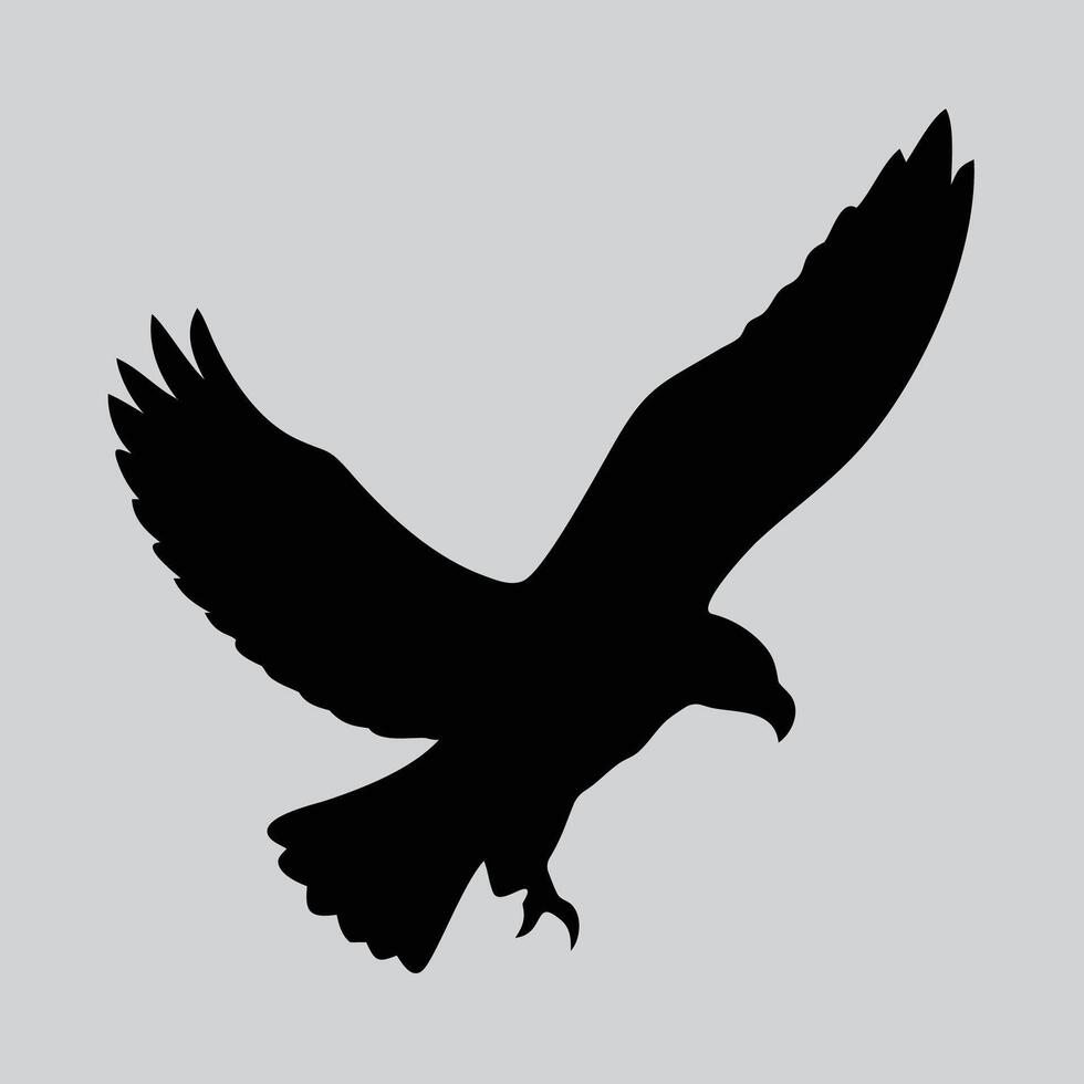 Flying in the sky of Eagle 3 vector