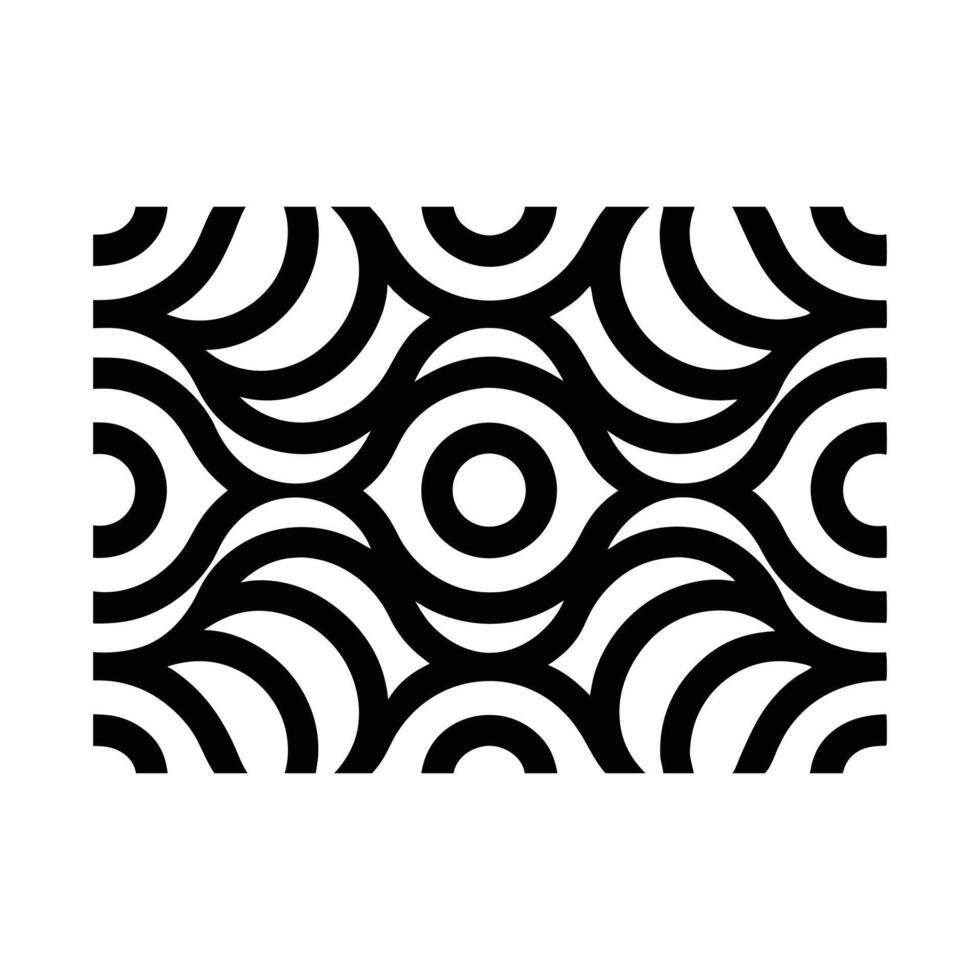 Seamless Abstract Geometric Pattern Modern Black and White Design Repeating Optical Illusion Texture vector