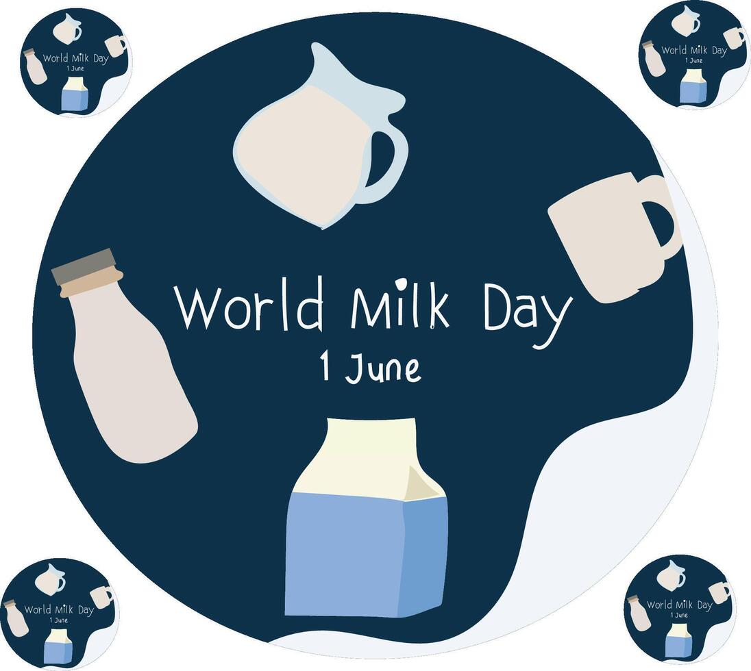 World Milk Day vector