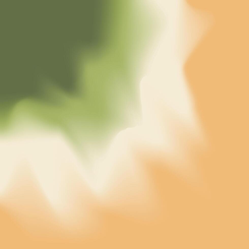 A green and orange background with a white cloud vector
