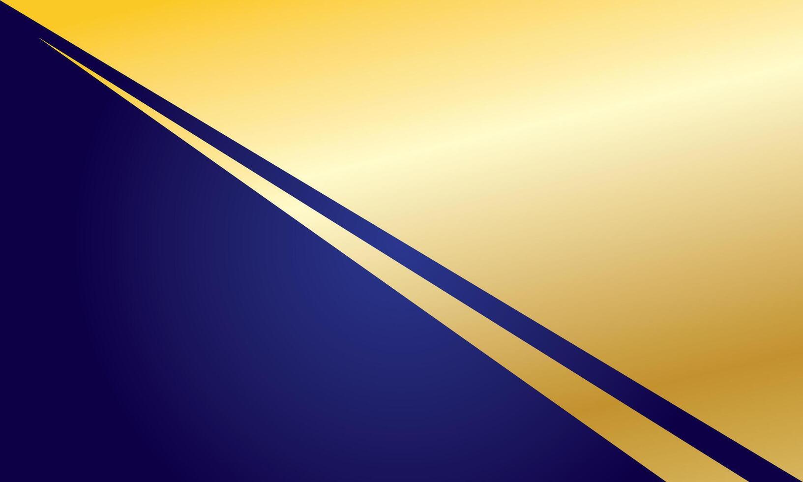 Blue gold abstract background modern vector