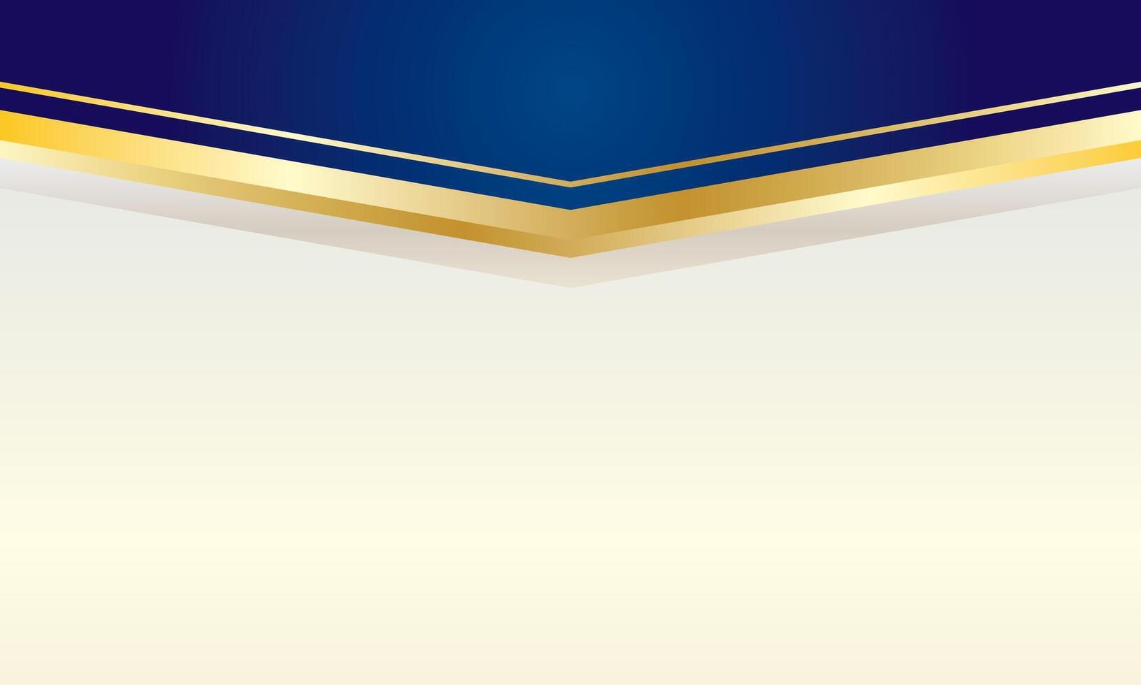 Blue and gold background is perfect for certificate template vector