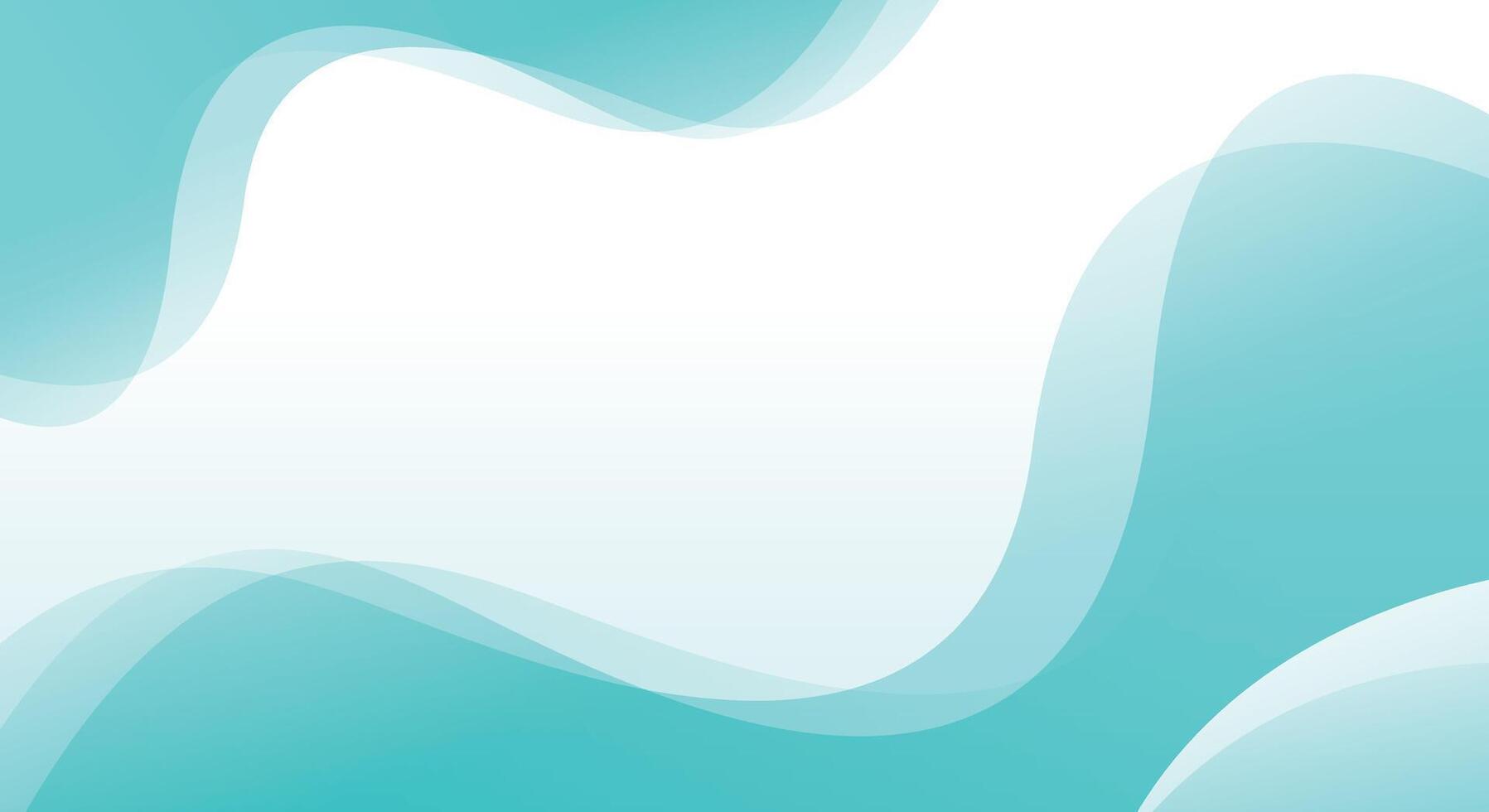 Abstract blue wave gradient background vector