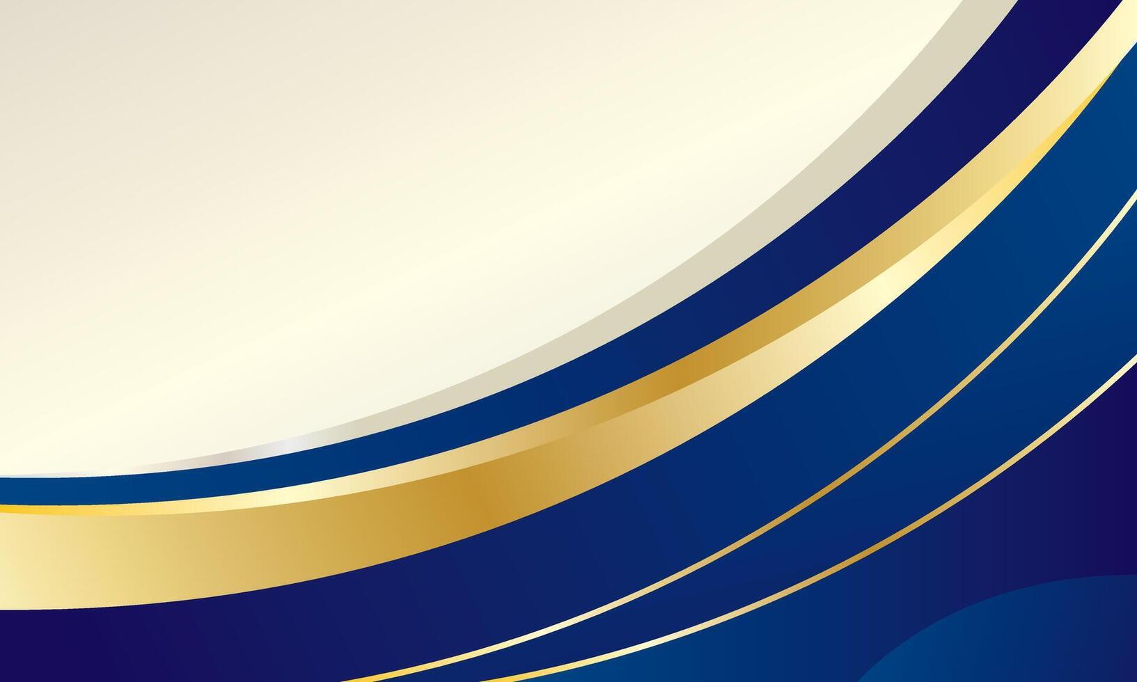 Modern blue and gold luxury abstract background vector