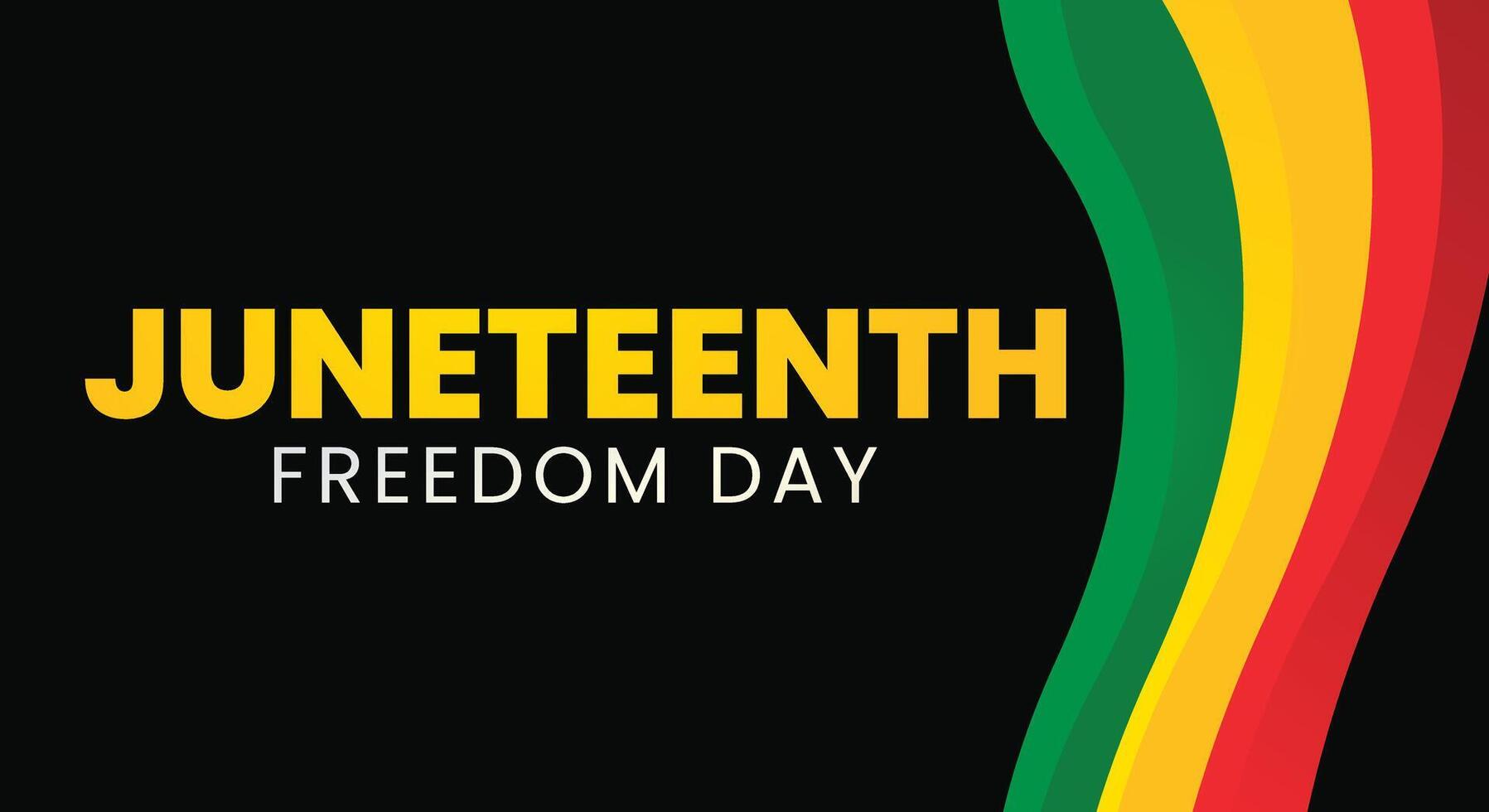 Juneteenth poster, Freedom Day background vector