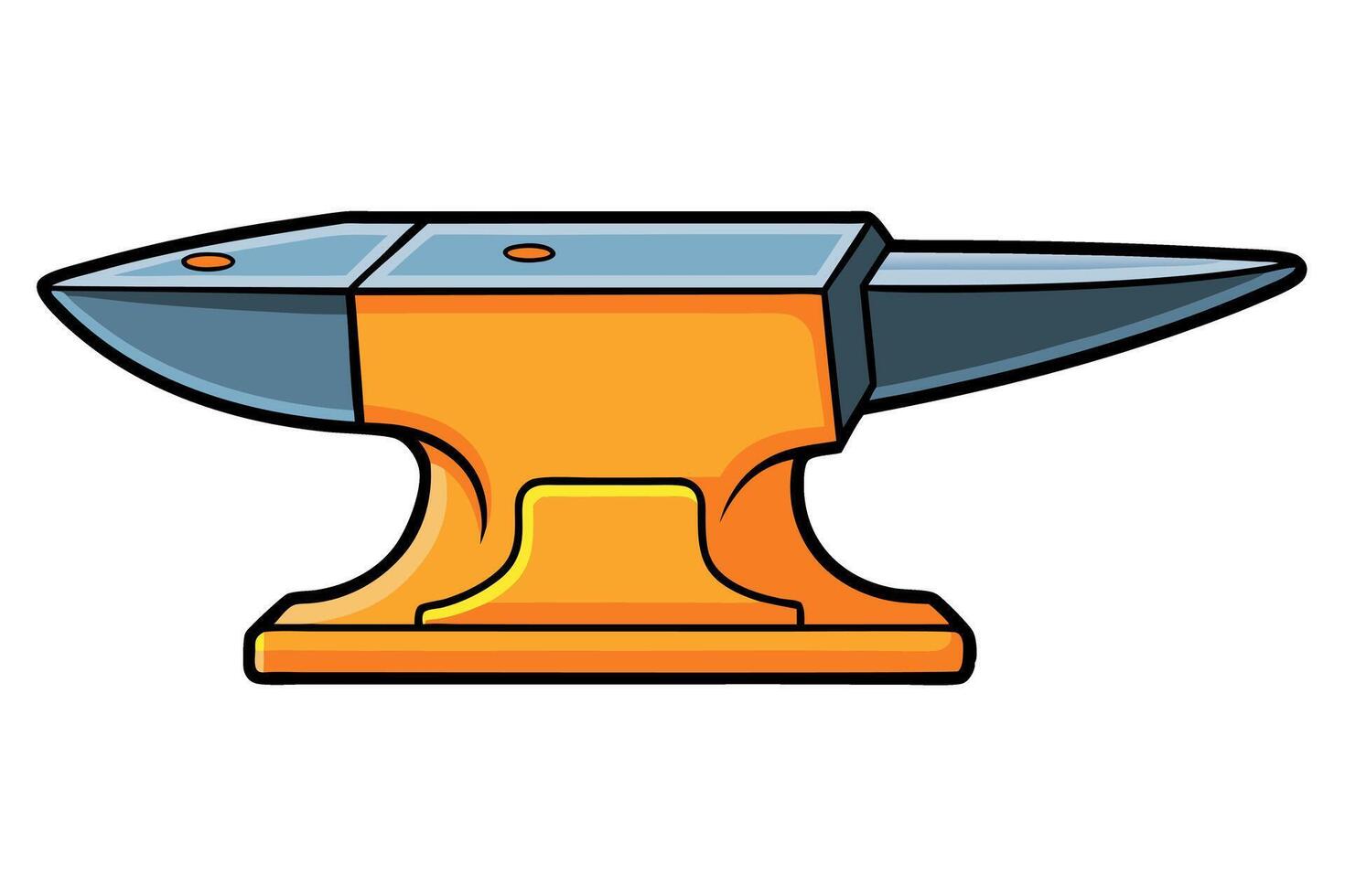 anvil illustration, conveying the power of manual labor and craftsmanship, ideal for Labor Day or Labour Day imagery vector
