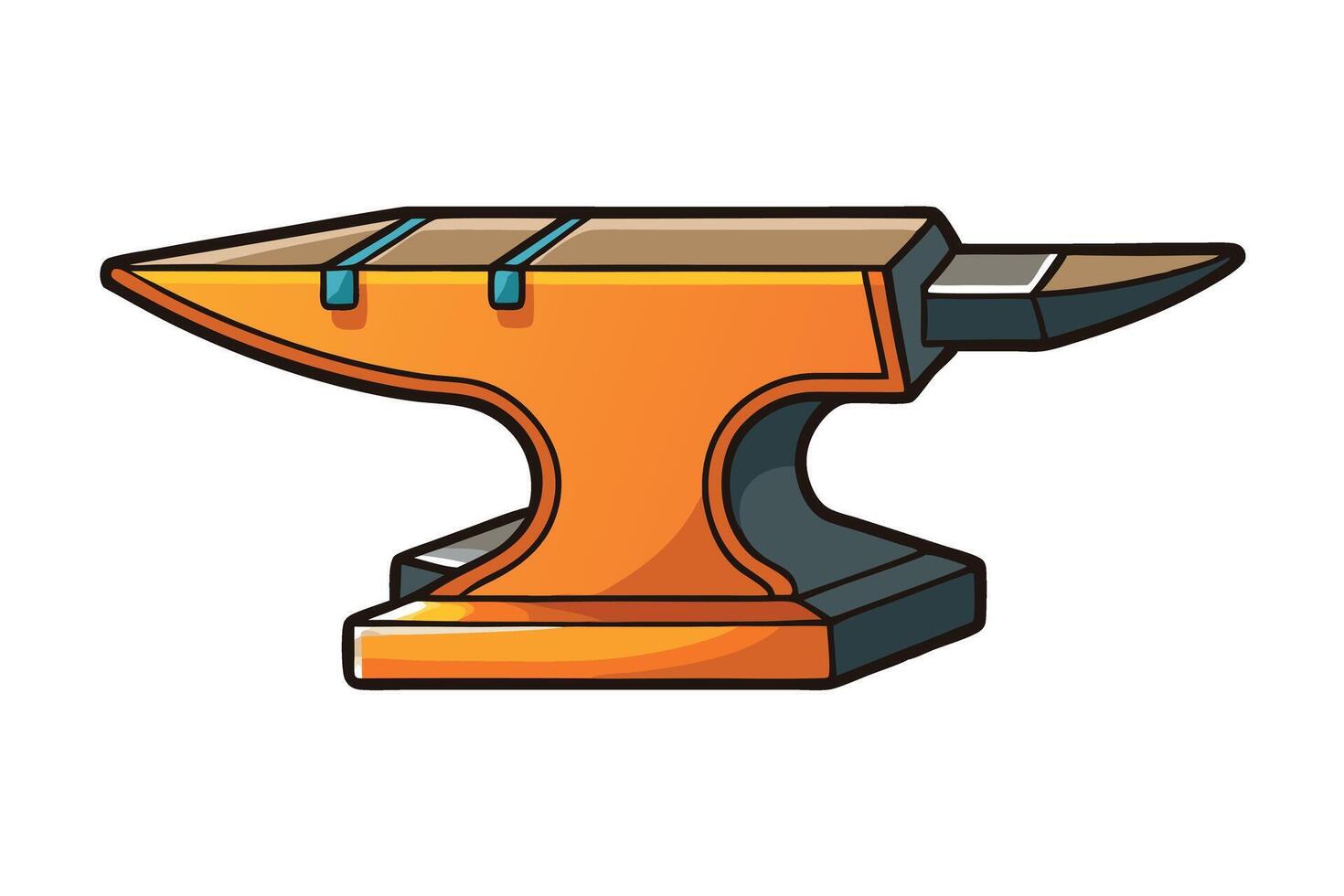 anvil on a white background, representing strength, craftsmanship, and hard work, ideal for Labor Day or Labour Day celebrations vector