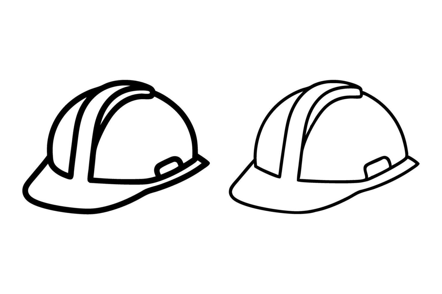 construction helmet in white background 4.eps vector