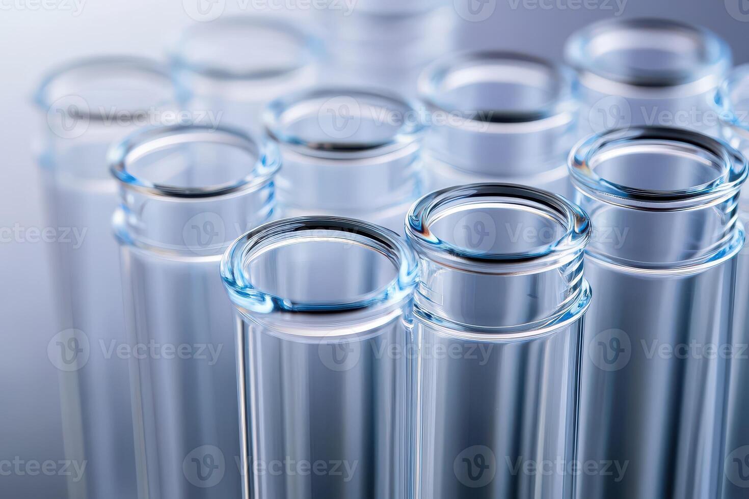 Test tubes in a lab setting photo