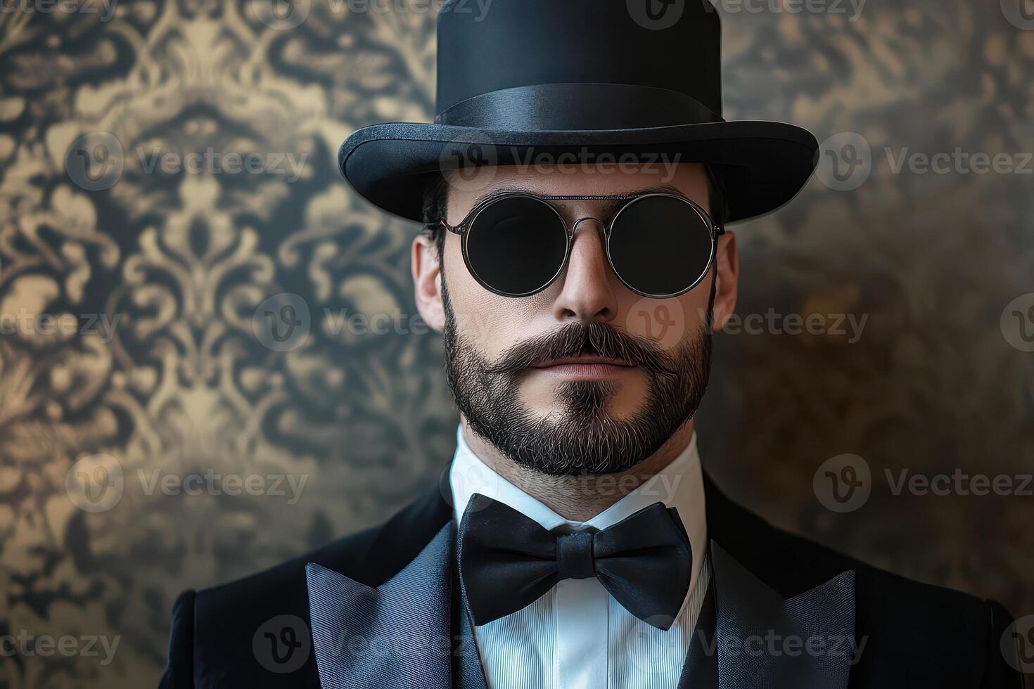 Stylish man in shades at event photo