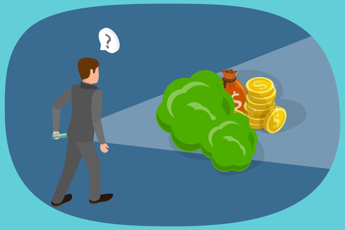 3D Isometric Flat Illustration of Hidden Fees, Not Fair Price vector
