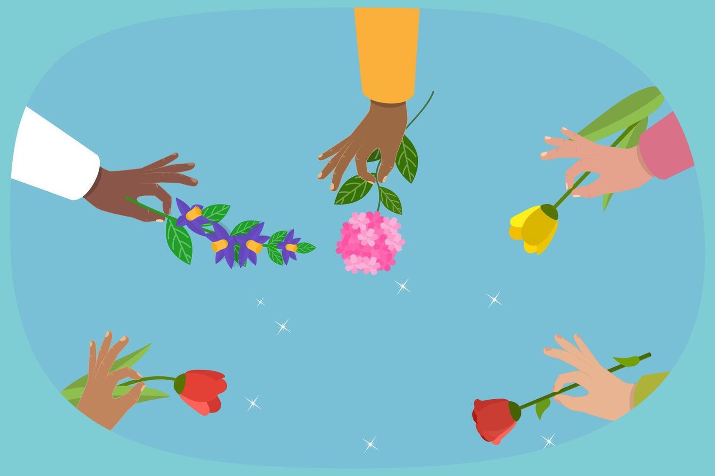 3D Isometric Flat Illustration of Charity and Donation, Give and Share Your Love to People vector