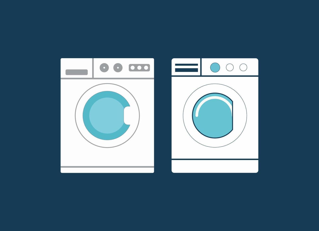 Minimalist Dryer Appliance Icon vector