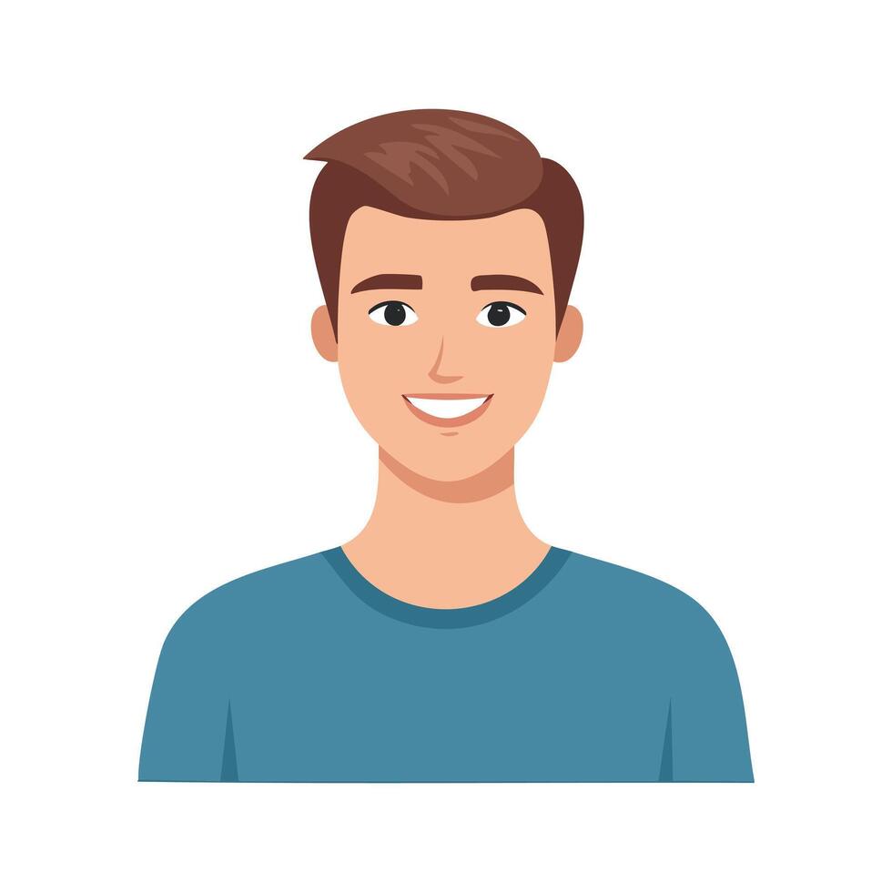 A fresh face of a person vector