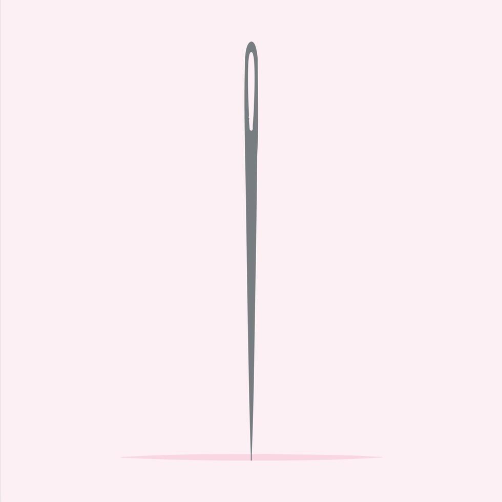 Minimal Needle Sewing Icon vector