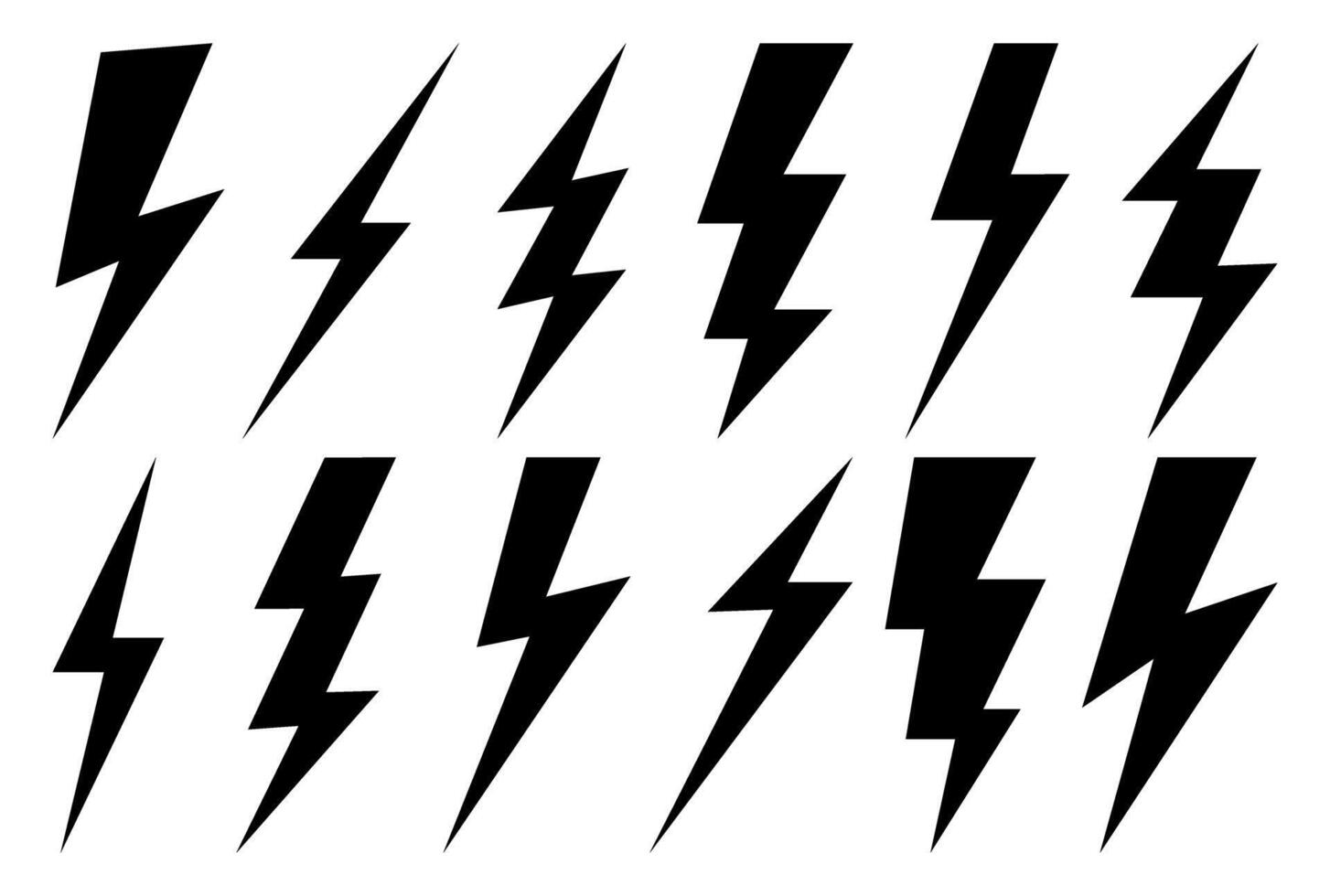 Pattern of black and white thunderbolt symbols vector
