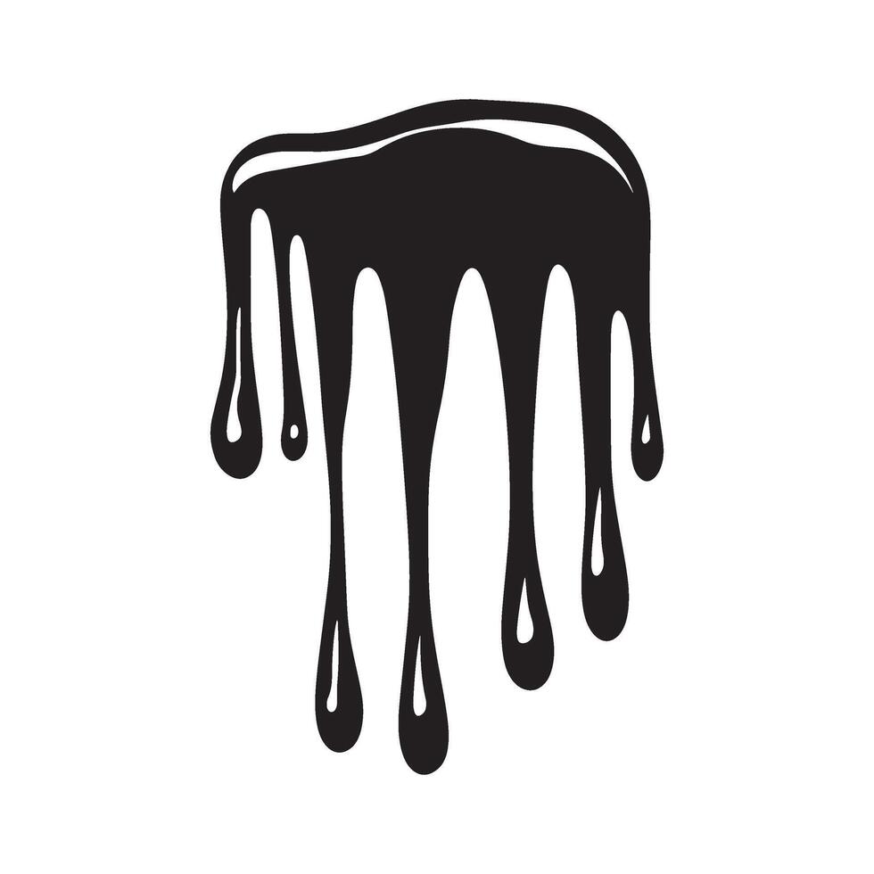 Chocolate dripping illustration vector