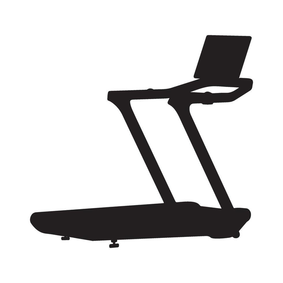 Treadmill Silhouette Illustration vector