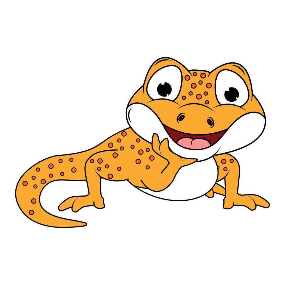Funny Newt Animal Cartoon vector